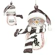 Chicago White Sox MLB Striped Acrylic Snowman Ornament (3")
