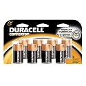 Duracell Coppertops Batteries, C Size, 8-Count Packages (Pack of 2)