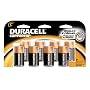 Duracell Coppertops Batteries, C Size, 8-Count Packages (Pack of 2)