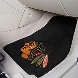 Fan Mats 10338 NHL - Chicago Blackhawks 18" x 27" Carpeted Car Mat Set