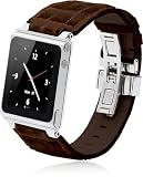 iWatchz TimePiece Collection Dark Brown Leather Band