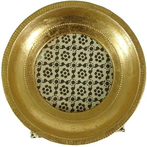 Cavallini Florentine Round Gold Wood Picture Frame, 3by3
