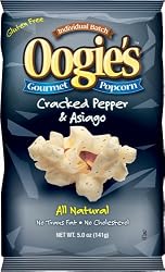 Oogie's Gourmet Popcorn, Asiago & Cracked Pepper, 5 -Ounce Bags (Pack of 15)