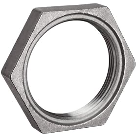 304 Stainless Steel Cast Pipe Fitting, Hex Locknut, MSS SP-114, 1" NPT Female