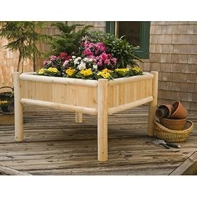 Buy 4' X 4' Raised Garden Planter by Rustic Natural Cedar Furniture now!