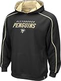 Pittsburgh Penguins Reebok Active Hooded Black Pindot Fleece Sweatshirt