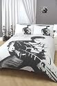 Elvis Grey Guitar Double Panel Duvet Set