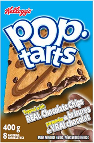 Kellogg's Pop-Tarts Real Chocolate Chips, 8-Count, Pack of 3