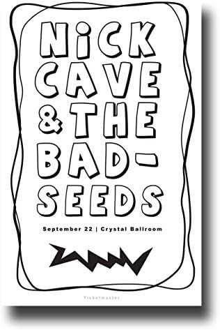 Nick Cave Poster - 11 x 17 Concert Promo for the "Let Love In" Album -- sy