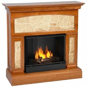 Real Flame Stonewood Fireplace - in your choice of colors