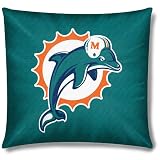 Miami Dolphins 18 Inch Toss Pillow
