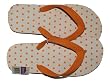 TTT - Orange Dots Flip Flops for Women