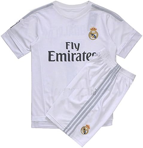 Wild Bunch 2015/2016 #7 Home White Soccer Football Jersey Sportswear Team Polo Shirt &amp; Short &amp; Sock FOR 3-14 Years Kids (5-6 YEARS)