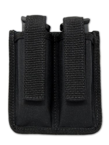 Barsony Double Magazine Pouch for Compact, Sub-Compact 9mm 40 45 Guns.