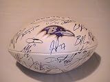 2011 BALTIMORE RAVENS TEAM SIGNED AUTOGRAPHED FOOTBALL JOE FLACCO COA + HOLOGRAM