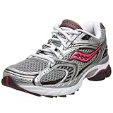 Saucony Women's Progrid Hurricane 11 Running Shoe,Silver/Pink/Purple,9 M