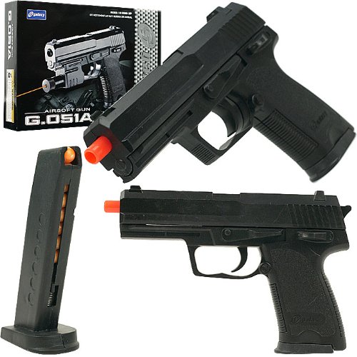 Galaxy 6mm Airsoft Pistol, Black