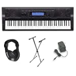 Casio WK-500 76-Key Personal Keyboard Package with Stand, Headphones and Power Supply