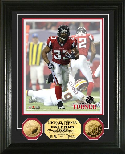 Highland Mint NFL Atlanta Falcons Michael Turner 24KT Gold Coin Photomint