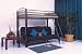 Twin / Full Pine Wood & Metal Convertible Futon Bunk Bed (Bunkbed)