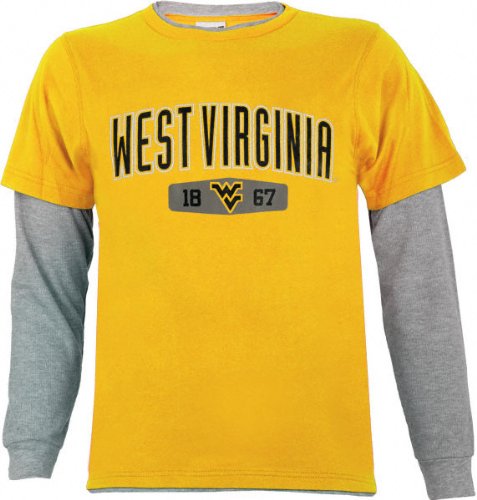 Buy West Virginia Mountaineers Vapor Double Layer Long Sleeve Thermal T-Shirt
