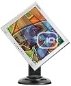 Edge10 T170H 17 inch Height Adjustable TFT Monitor with integrated speakers, silver