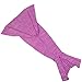 HIEMAO Crochet Mermaid Tail Blanket for Kids, Teenage, Adult, Soft All Seasons Living Room Super Sleeping Bags, Classic Pattern (55