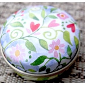 Gawol Design: Pillendose Metall Dose 4cm Blumenranke