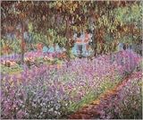 Posters: Claude Monet - The Artist's Garden at Giverny Art Print (28 x 36 cm)