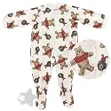 Cream Colored Winnie the Pooh Footed Pajamas for Baby Boys