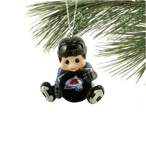 Buy Colorado Avalanche Lil' Fan Hockey Player Resin Ornament by Football Fanatics