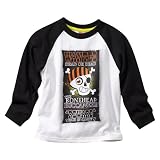 Infant Toddler Boys' White Long-sleeve Raglan Tee