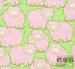 By The Yard Pink Piggy Quilt Cotton Flannel Fabric