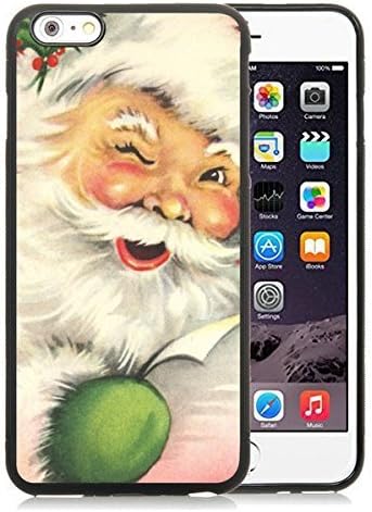 Best Buy iPhone 6 Plus Case,Santa Claus Black iPhone 6 Plus 5.5 TPU Case 10