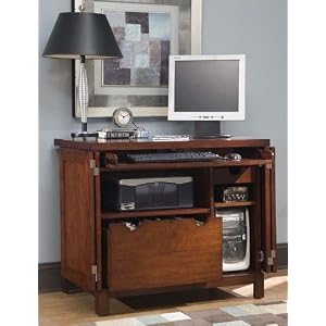 Computer Cabinet Contemporary Cottage Finish