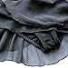 TiaoBug Girls' Sheer Ruffle Short Sleeve Tutu Skirted Ballet Dress Gymnastic Leotard for Dance/Ballet/Trainning Size 5-6 Black