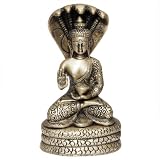 Collectible Sitting Buddha Statue Handmade 7.5 x 4.25 inches
