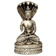 Brass Buddha Sitting Statue Collectible 7.5 x 4.25 inches
