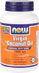 NOW Foods Virgin Coconut Oil 1000mg, 120 Softgels