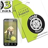 Spare Products (3 Pack) of HTC EVO 3D Screen Protectors (ANTI-GLARE)