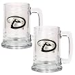 Arizona Diamondbacks MLB 2pc 15oz Glass Tankard Set- Primary Logo