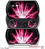 PSPgo Skin and Screen Protector Kit - Lightning Hot Pink fits Sony PSP go