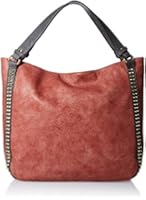 MG Collection Slouchy Hobo Studded Bag