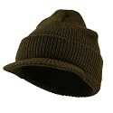 Military Wool Jeep Cap - Olive