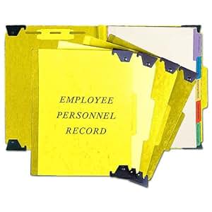 Amazon.com : 10 Custom HR Employee File Folders Personnel Employee