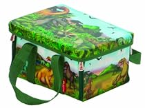 ZipBin Mini Dinosaur Chest Playmat with 3 Small Dinosaur Figures