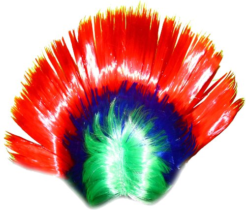 WeGlow International Rainbow Mohawk Wig (Pack Of 2)