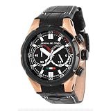 Officina Del Tempo - Sail - Chrono - Rose Gold - Leather Strap by Officina Del Tempo