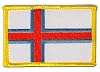 Faroe Islands Flag embroidered Iron-On Patch