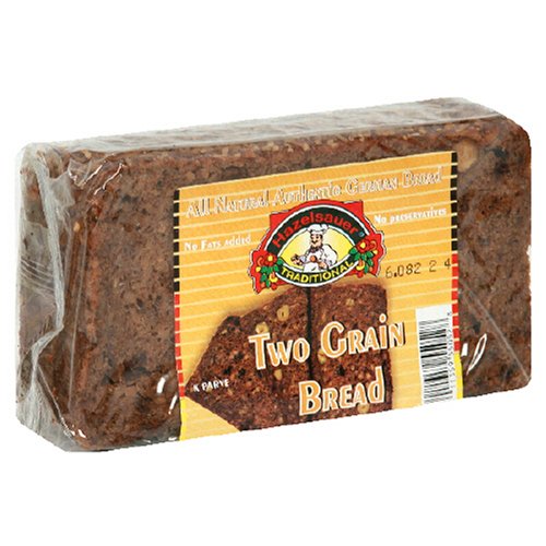 Hazelsauer Zweikornbrot (Two-Grain), 17.6-Ounce Loaf (Pack of 12)